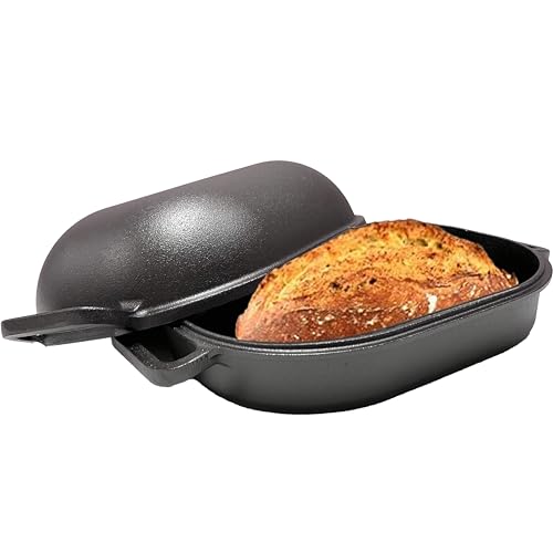 Large Heavy Duty Pre-seasoned Cast Iron Bread Loaf Pan V6167