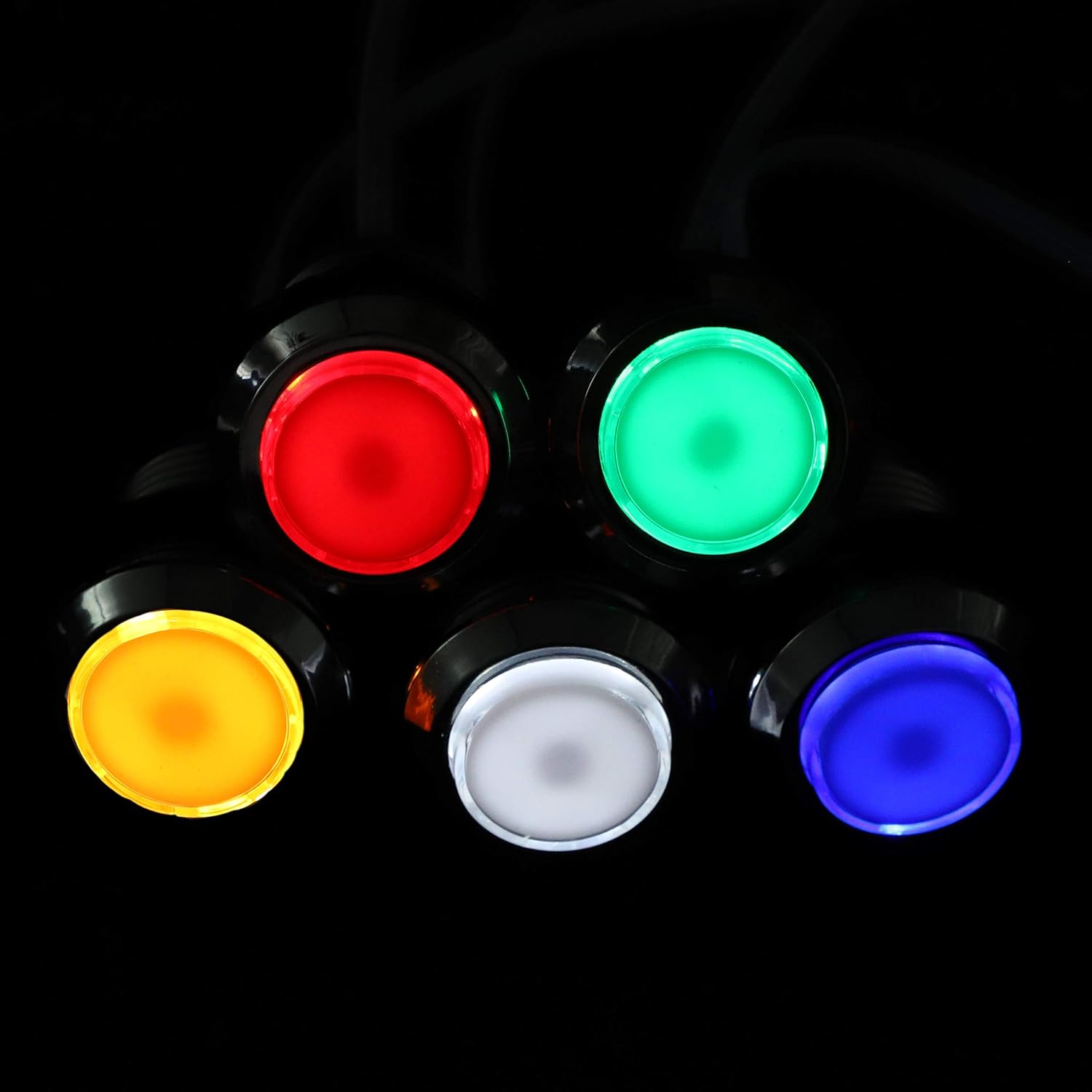4 Player LED Arcade DIY Kit USB MAME PC Game Retro Controller Including 4x Arcade Joystick 40x LED Chrome Arcade Buttons 4x Zero Delay USB Encoder Y9277
