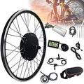 48V 1500W 24in Brushless Non-Gear Hub Motor Kit with LCD3 Display Controller PAS Brake Lever G657