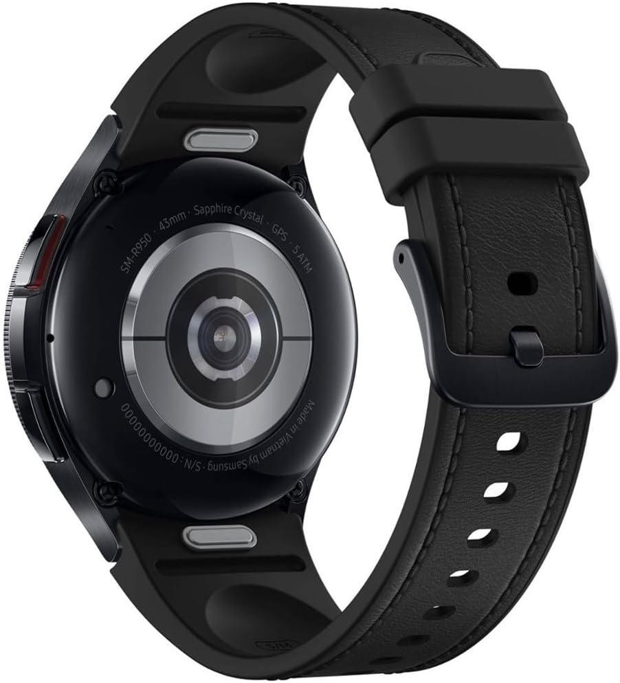 43mm Stainless-Steel Black Smartwatch V295095