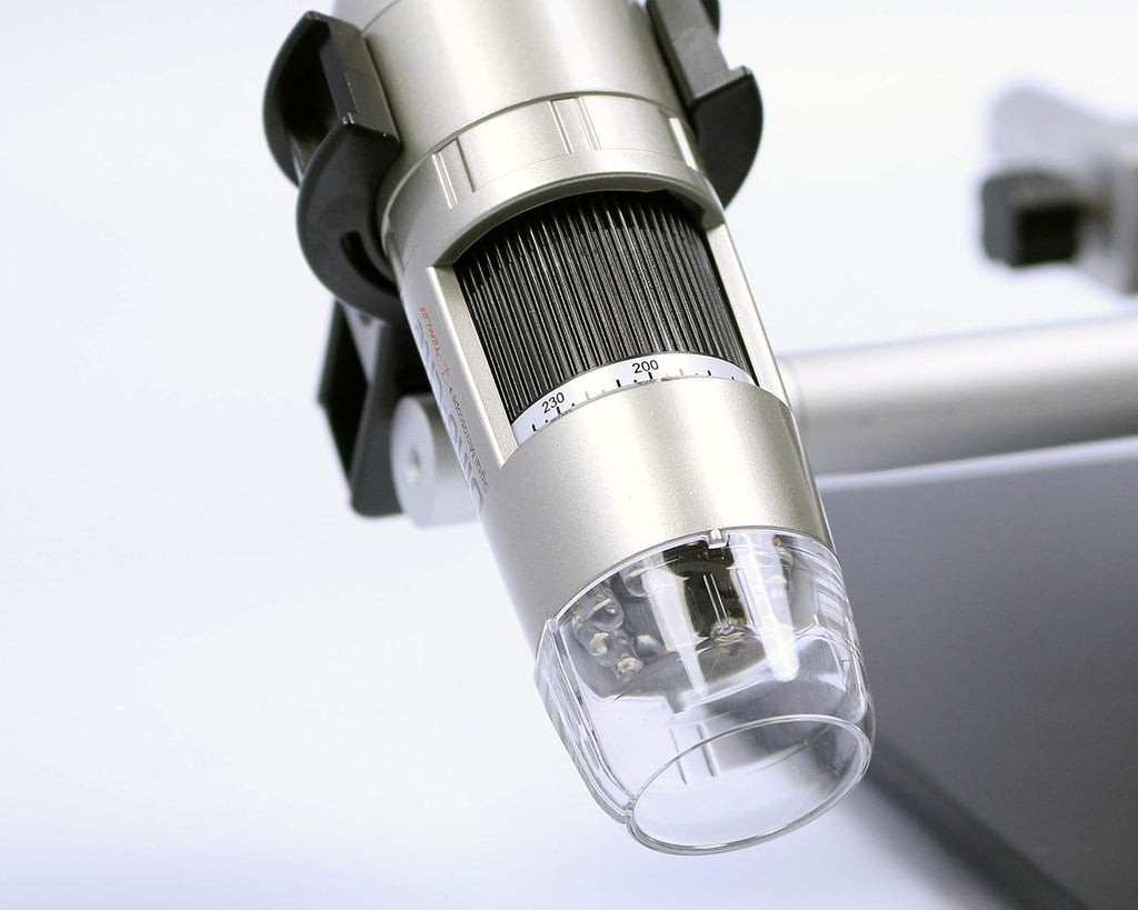 USB Digital Microscope, 10x - 50x, 230x Optical Magnification, 8 LEDs X9951
