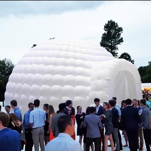 Inflatable Dome Tent (14x14x9FT) with Air Blower and Light G487673