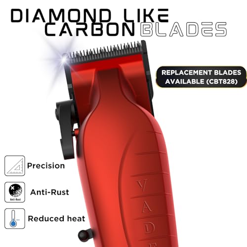 Red Brushless Hair Trimmer with DLC Taper Blade G6946