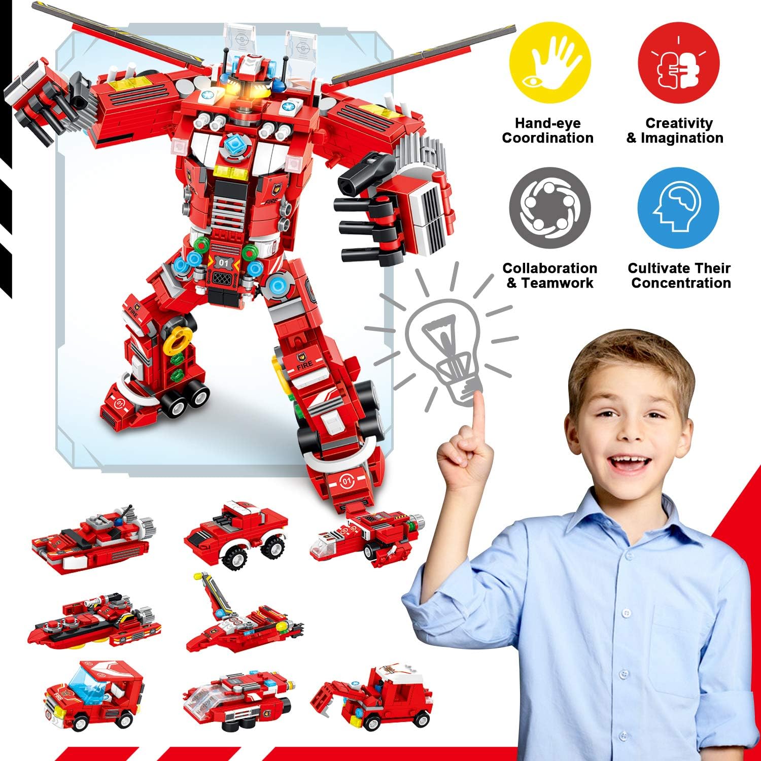 836 PCS Creative Construction Truck Blocks Toys P351