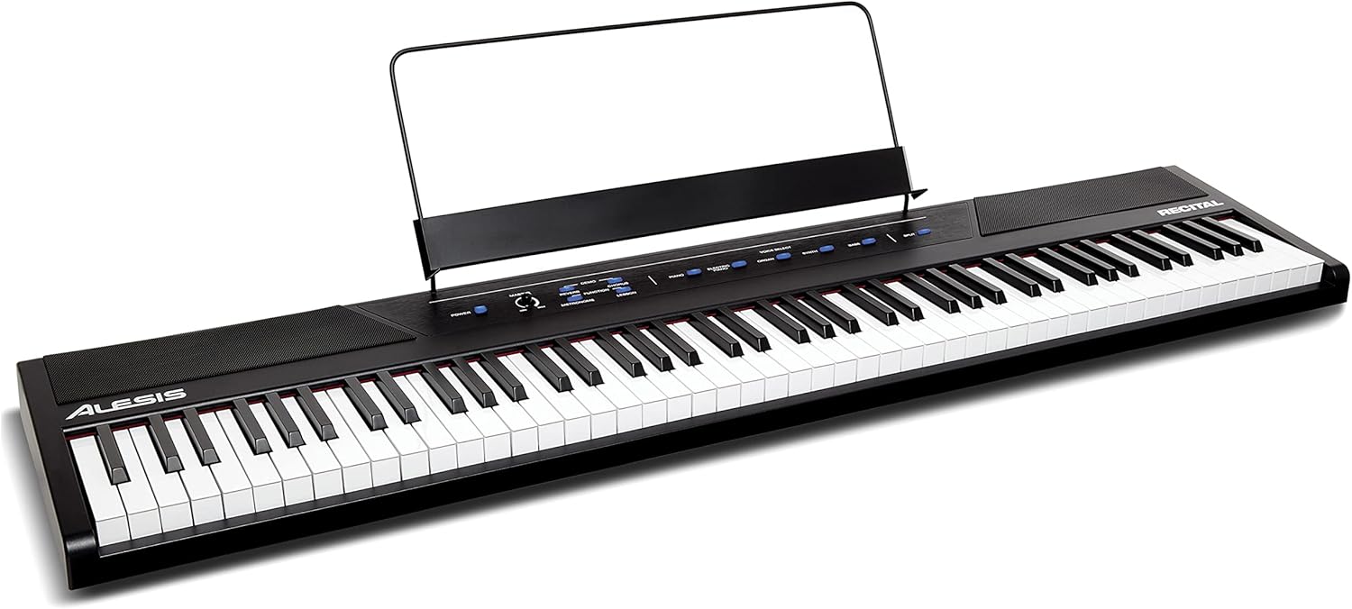 88 Key Digital Piano Keyboard with Semi Weighted Keys and 2x20W Speakers A768