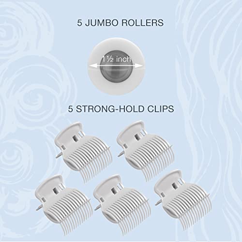 Ceramic Hot Rollers with Clips, 1 1/2-inch D166