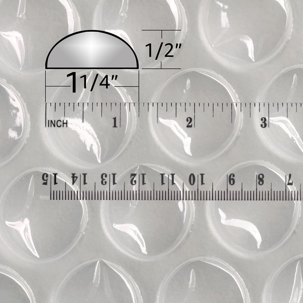 Bubble Cushioning Wrap 12"x65' Large Bubbles 1/2" Perforated Every 12", clear Z136