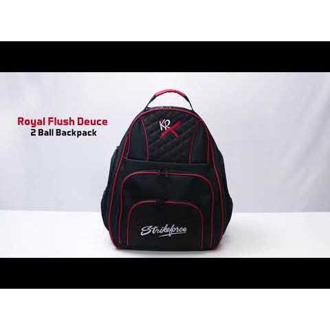 Black/Red 2 Ball Backpack I821