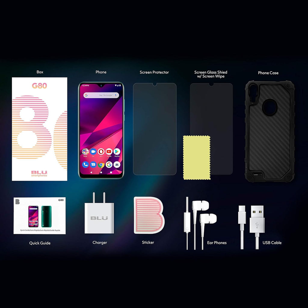 Green 6.5" HD+ 64GB Unlocked Smartphone Y426