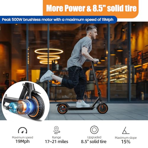 500W Electric Scooter with 8.5" Solid Tires V977