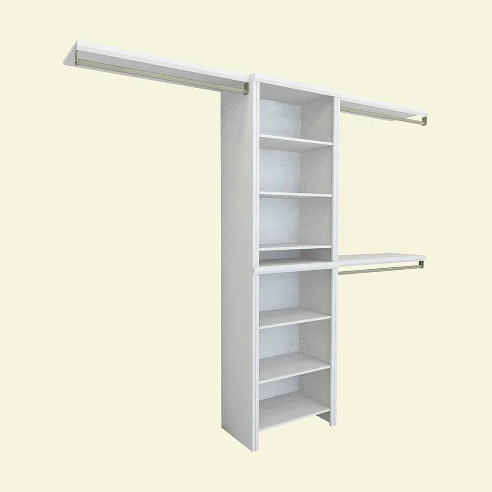White Wood Closet System J18814