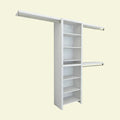 White Wood Closet System J18814