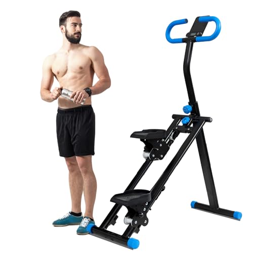Folding Vertical Climber with Adjustable Handlebar & Pedals, 300LBS Load P4197