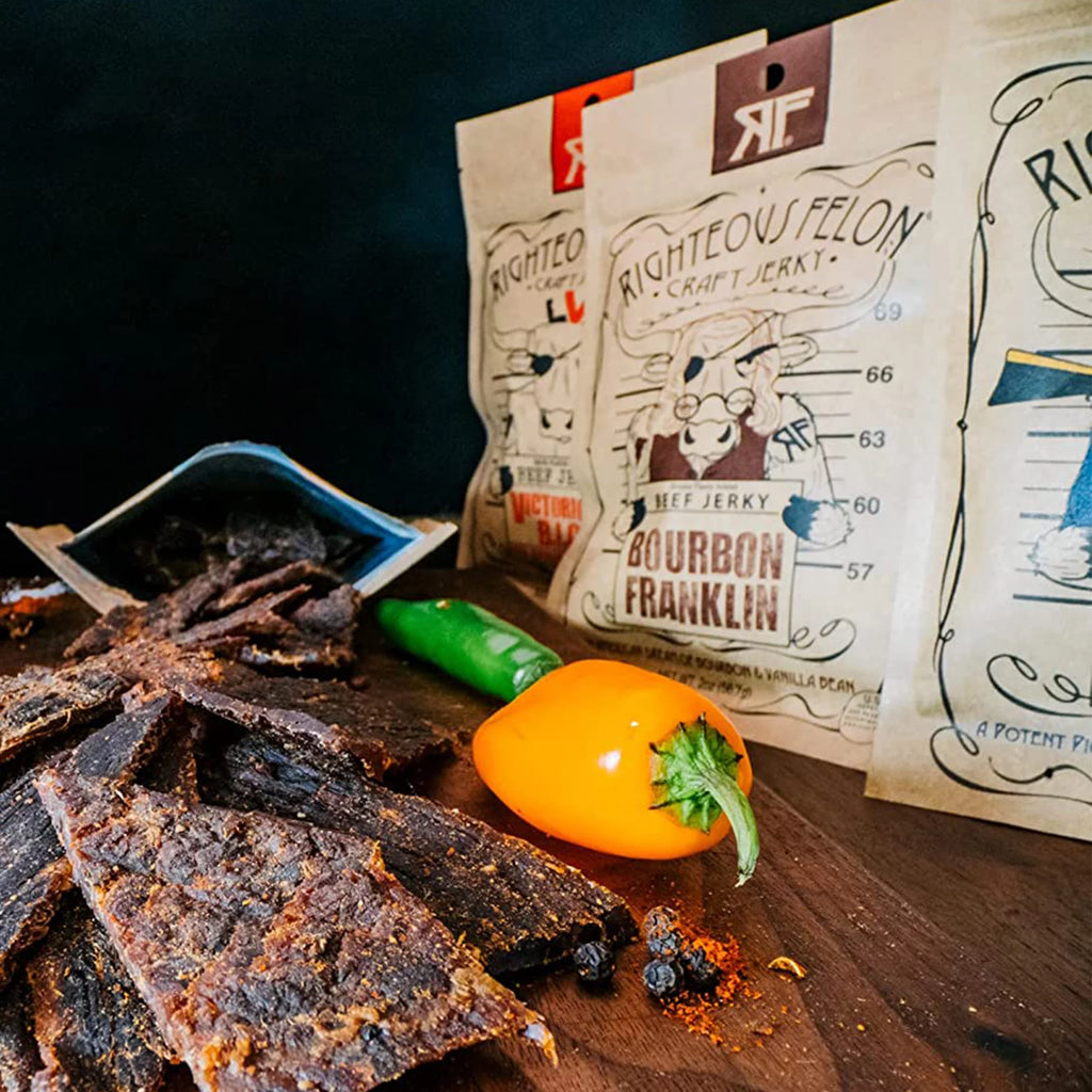 6 Pack Spicy Beef Jerky and Meat Sticks Variety Pack O377698