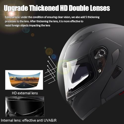 Full Face Flip up Bluetooth Motorcycle Helmet with Dual Speaker R173