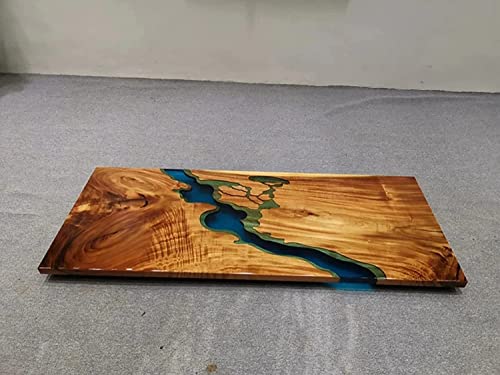 Large Live Edge Epoxy Resin Dining Table (16.5" Inches Tall, 36 x 20inches) X792