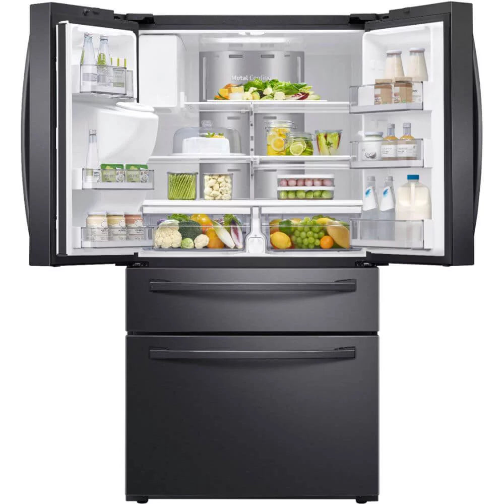 Black Stainless 22.2 Cu. Ft. 4-Door French Door Refrigerator E875735