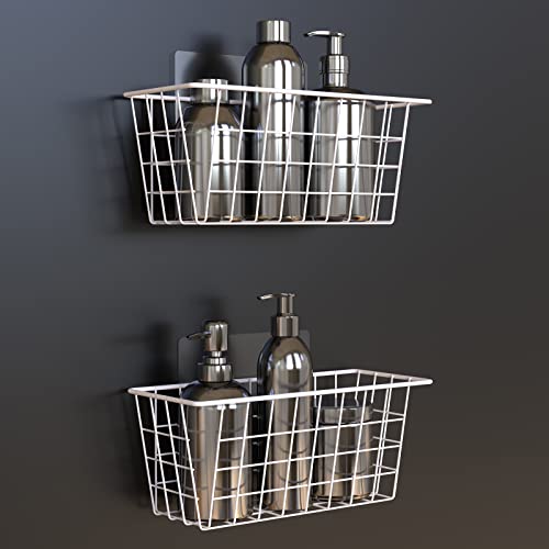 White Wall Wire Baskets 2 Pack Q673342