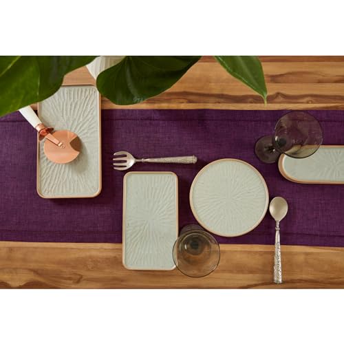 Linen Chambray Lavender Table Runner 120 Inches Long K9999
