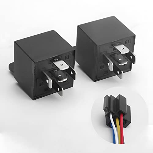 6 Pcs 12V 40 AMP Waterproof Automotive Relay and Harness Set W46469