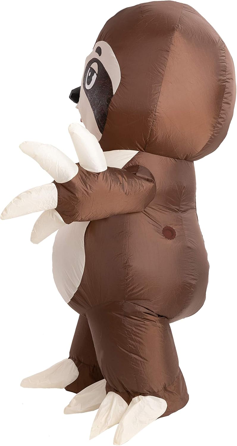 Inflatable Halloween Costume Full Body Sloth Brown H431818