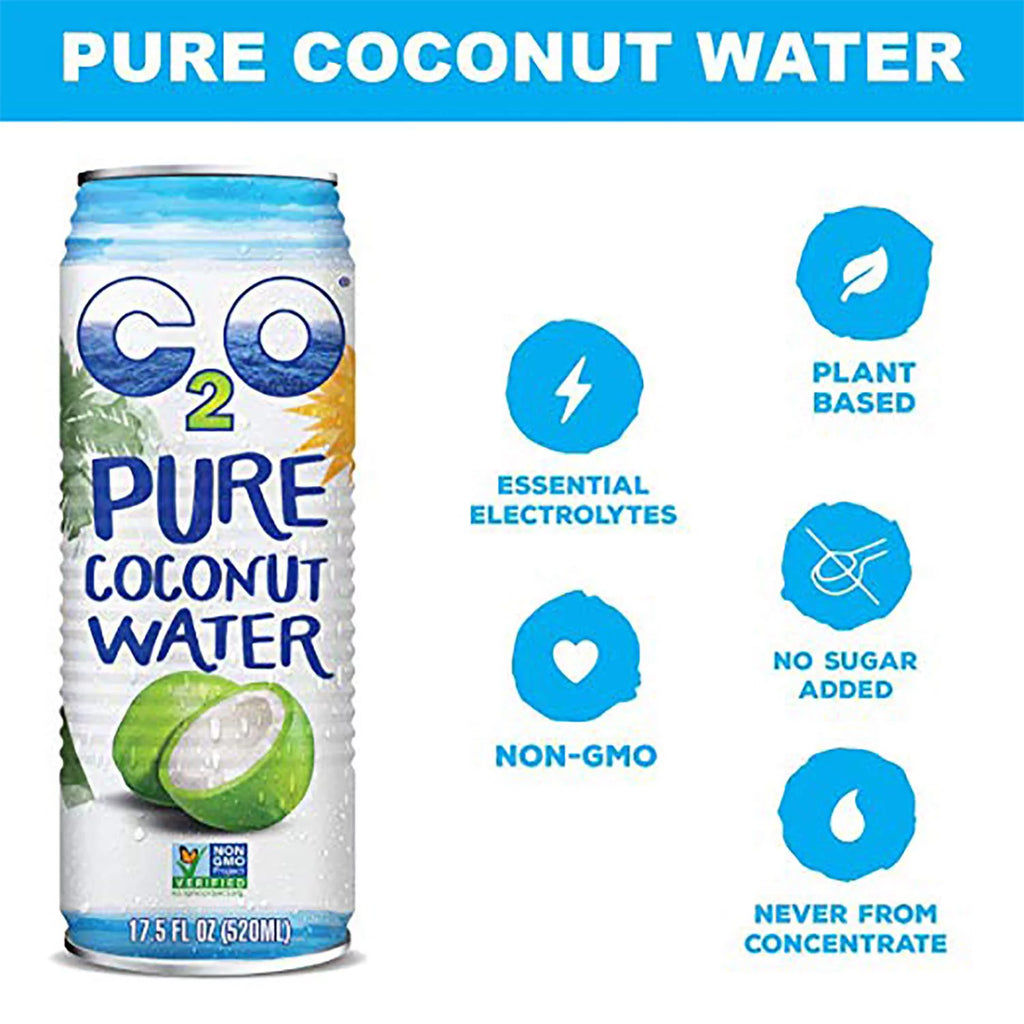 17.5 FL OZ Pack of 12 Pure Coconut Water C709