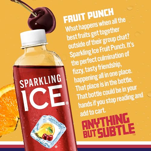 Zero Sugar Black Raspberry Sparkling Water, 17 fl oz Bottles (Pack of 12) Y73259