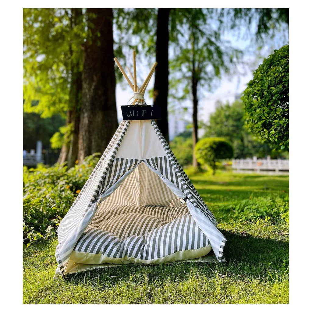 Pet Teepee Tent with Thick Cushion Y5548