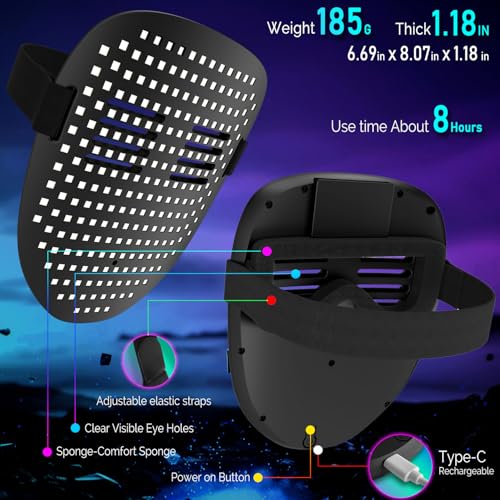 Led Mask with Gesture Sensing H92144