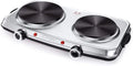 1800W Electric Double Burner Stainless Steel Hot Plate A51226