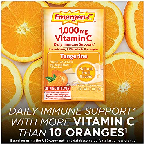 1000mg Vitamin C Powder, Tangerine Flavor - 10 Count G746