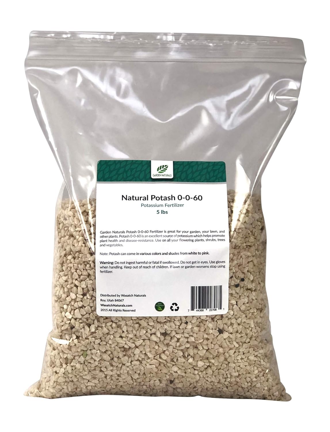 Natural Potash 0-0-60 Fertilizer 25 Pounds M374
