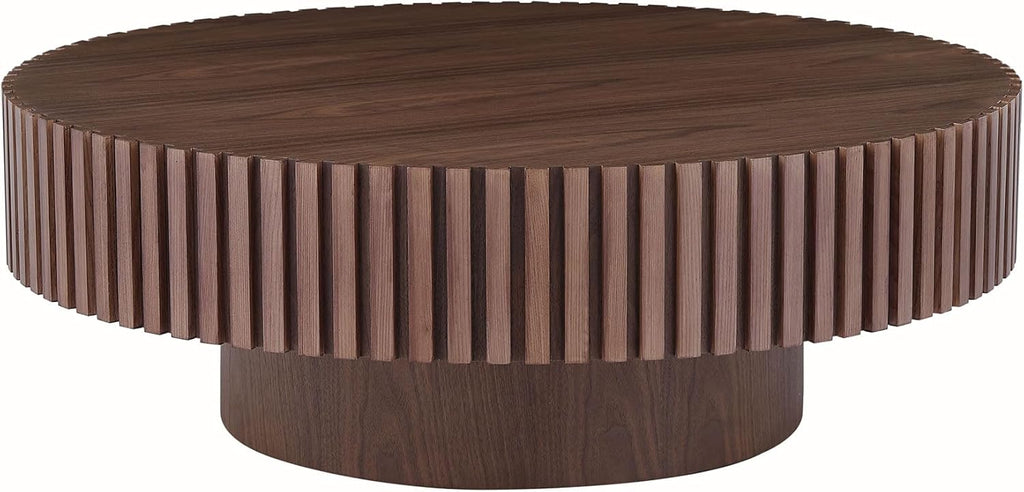 Walnut Round Coffee Table P135