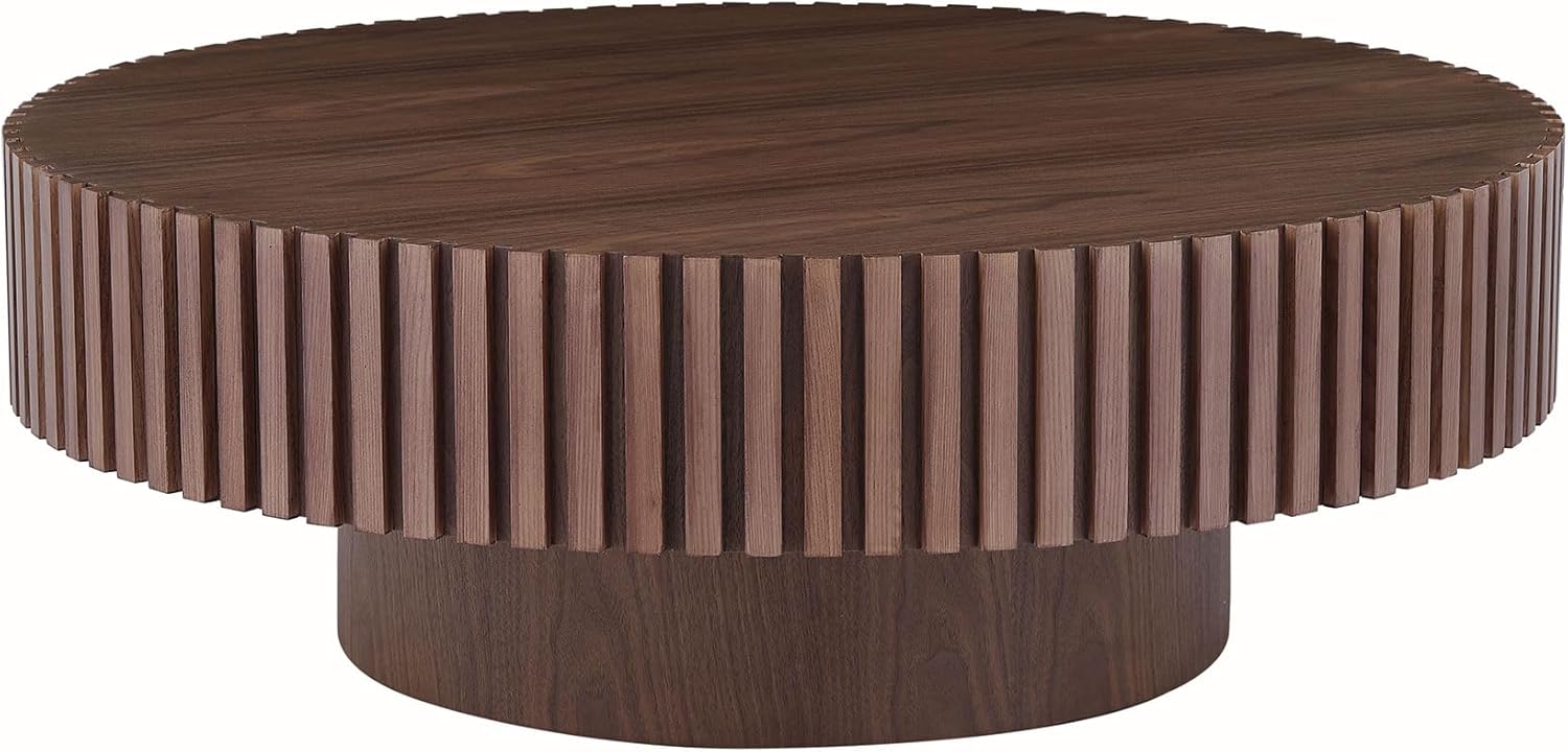Walnut Round Coffee Table P135