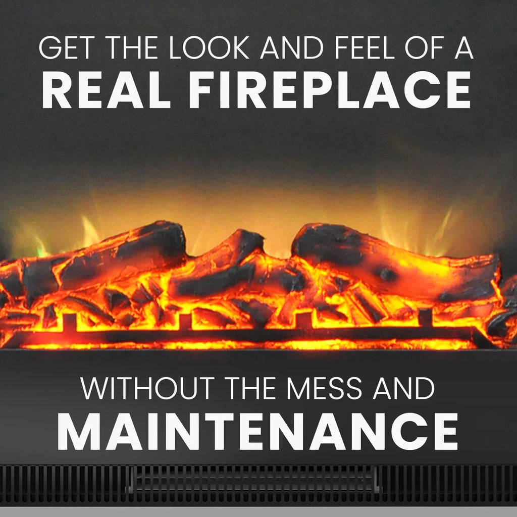 Mahogany Freestanding Electric Fireplace with Remote V41610
