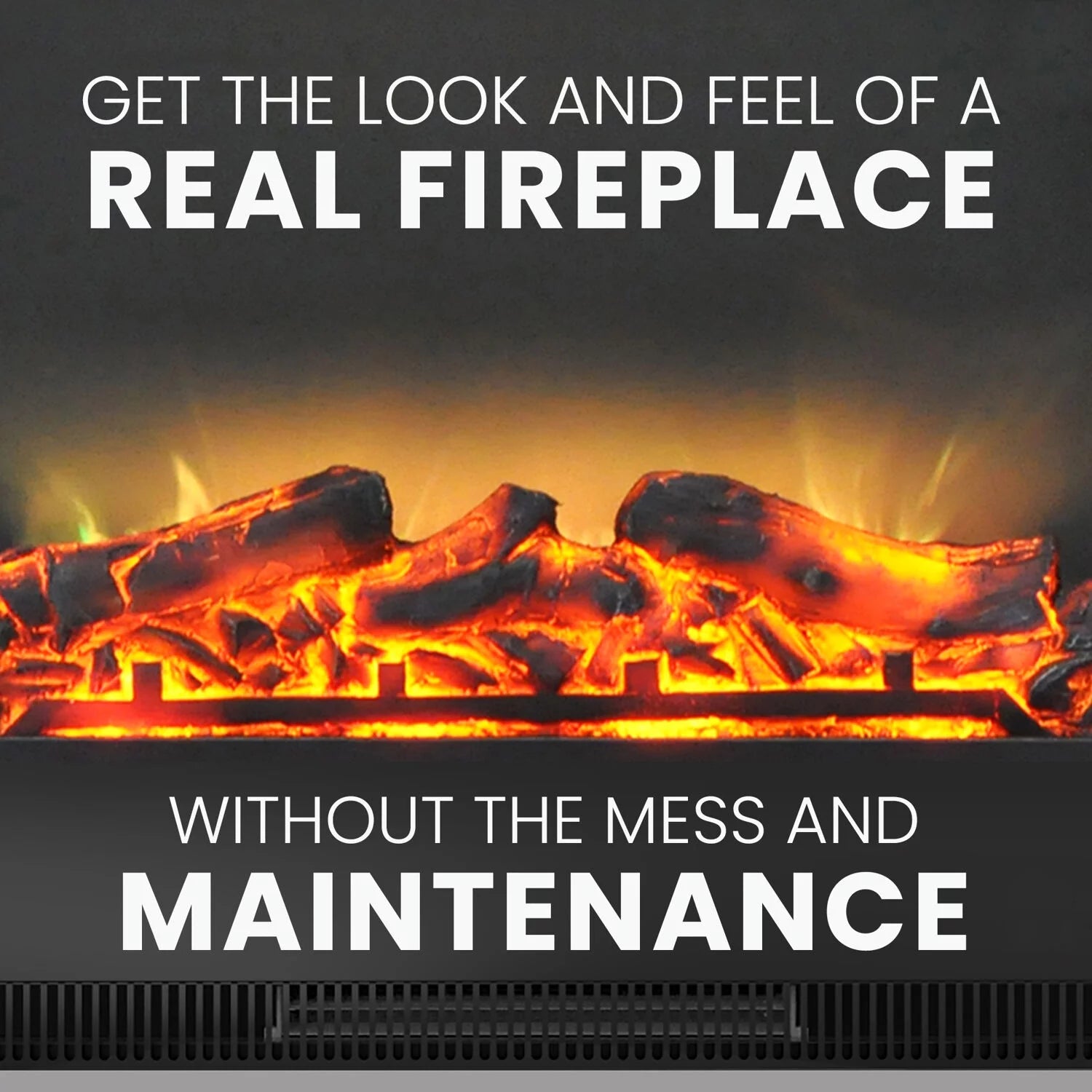 Mahogany Freestanding Electric Fireplace with Remote V41610