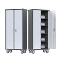 2 Doors Metal Locking Storage Cabinet with Adjustable Shelves D323550