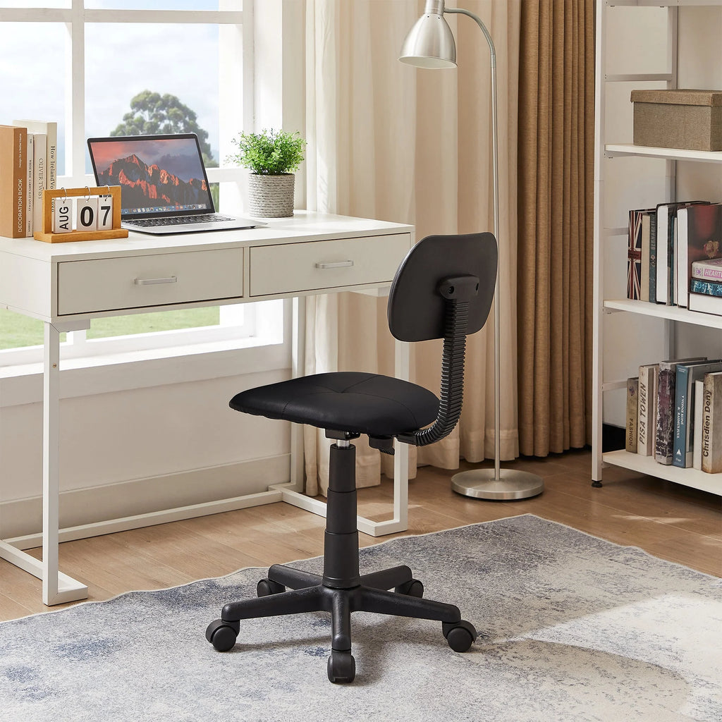 Black Adjustable Height Ergonomic Swivel Office Chair P284057