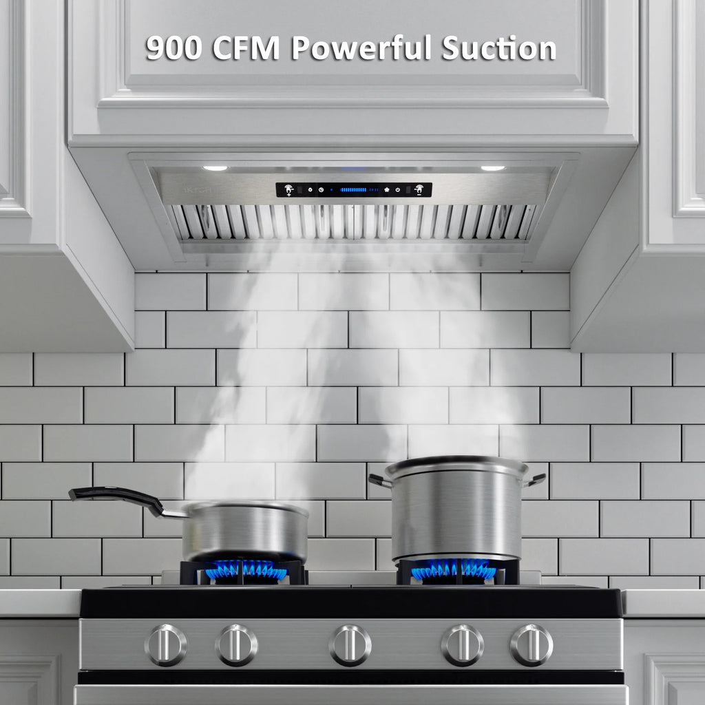 36 inch Stainless Steel Range Hood with 2 Pcs Baffle Filters W231