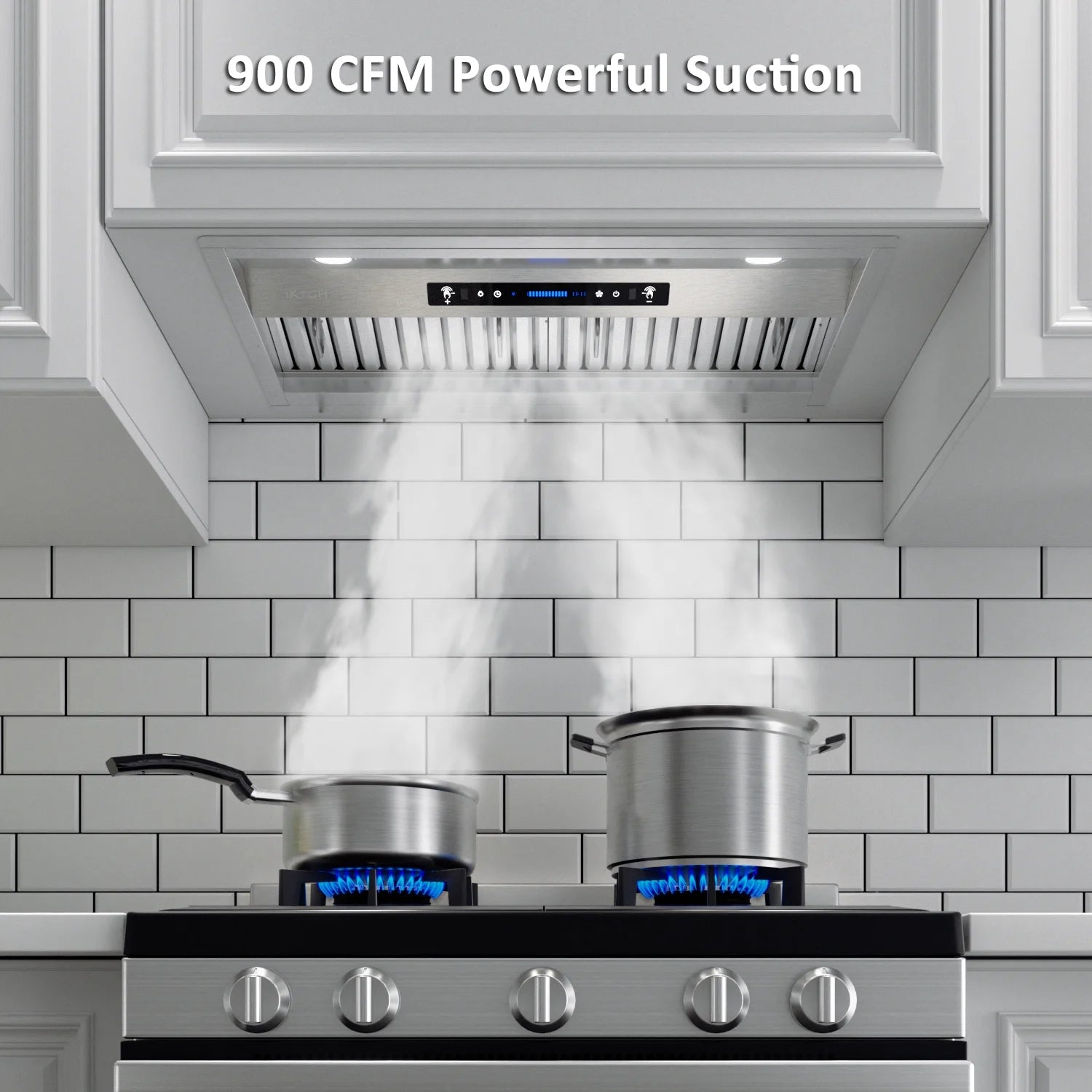 36 inch Stainless Steel Range Hood with 2 Pcs Baffle Filters W231