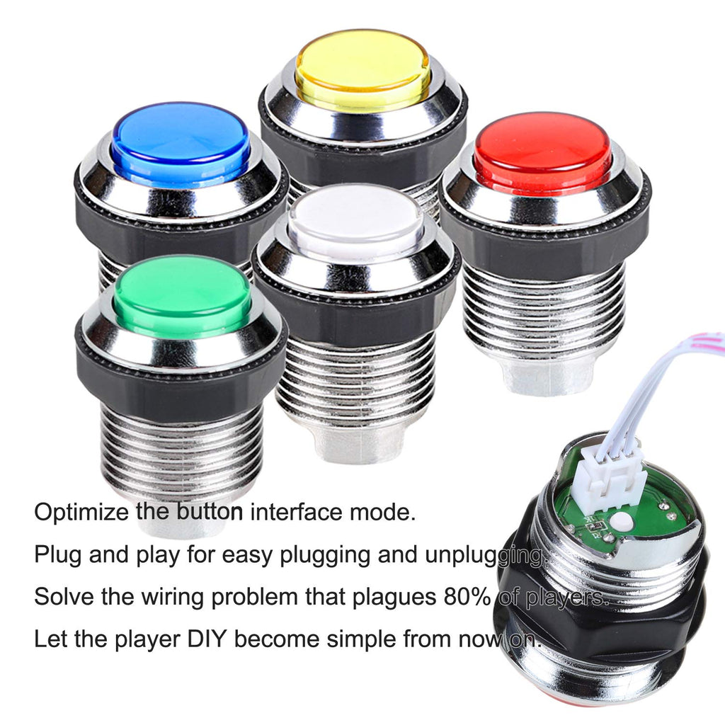 4 Player LED Arcade DIY Kit USB MAME PC Game Retro Controller Including 4x Arcade Joystick 40x LED Chrome Arcade Buttons 4x Zero Delay USB Encoder Y9277