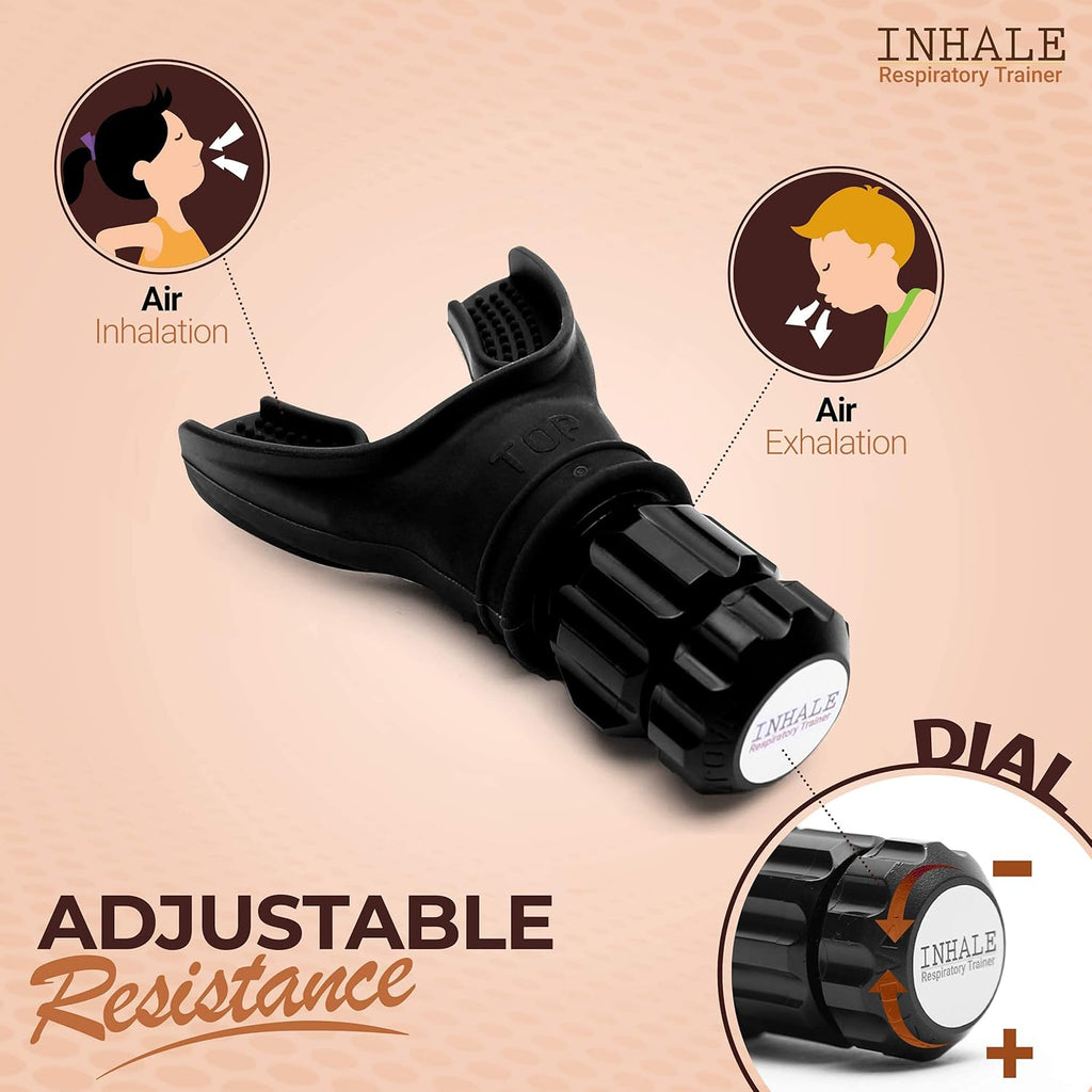 Compact Lung Exercise Device with Adjustable Resistance Z5653