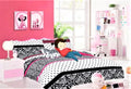 6 Piece Twin Pink Comforter and Sheet Set T9594