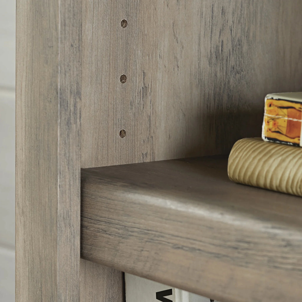 Rustic Gray 5 Shelf Bookcase S3753