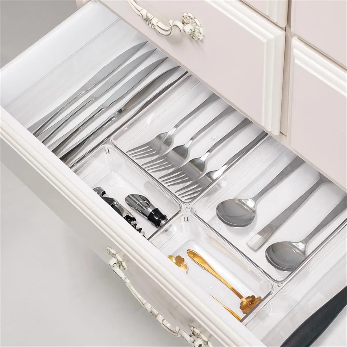 4-Pack Acrylic Drawer Organizer Trays Z552