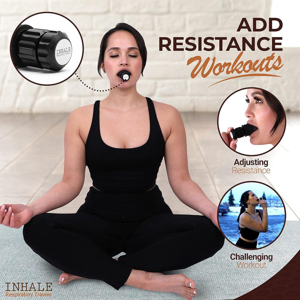 Compact Lung Exercise Device with Adjustable Resistance Z5653