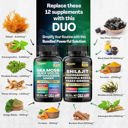Sea Moss and Shilajit Bundle (2 Pack) X971026