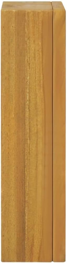 Natural Wood Grain Finish Wooden Storage Cabinet with Mirror Door I75411