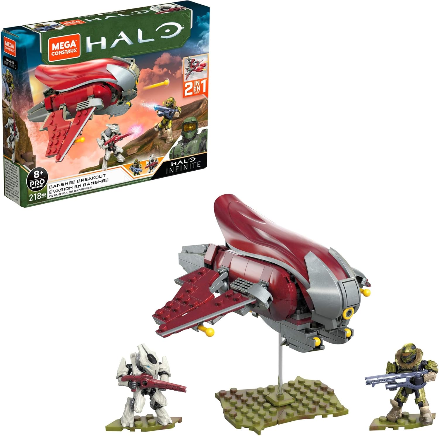 Halo Banshee Breakout Vehicle Construction Set with Spartan Recon Figure N86128