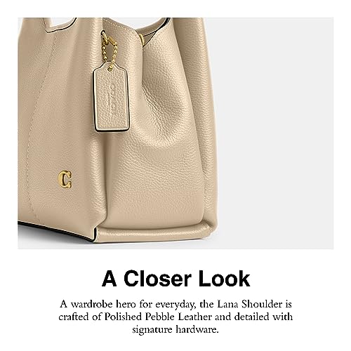 Polished Pebble Leather Lana Shoulder Bag 23 L440